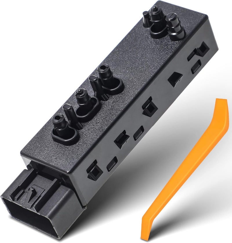 Sorghum Power Seat Switch - Front Left Driver Side Adjustment Control 8 Ways for 2010-2019 Chevy Chevrolet Camaro Malibu Equinox Traverse Cruze Buick Cadillac GMC Replace# 25974714 12451497 - Image 1